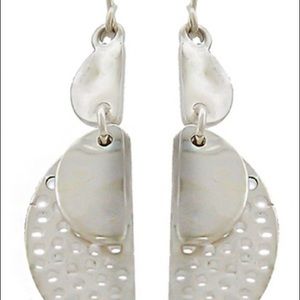 NEW Dangle SilverTone fish Hook Earrings